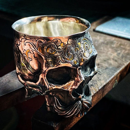 Holy Grail of life - Handmade Silver Wine Cup-unitmotor™