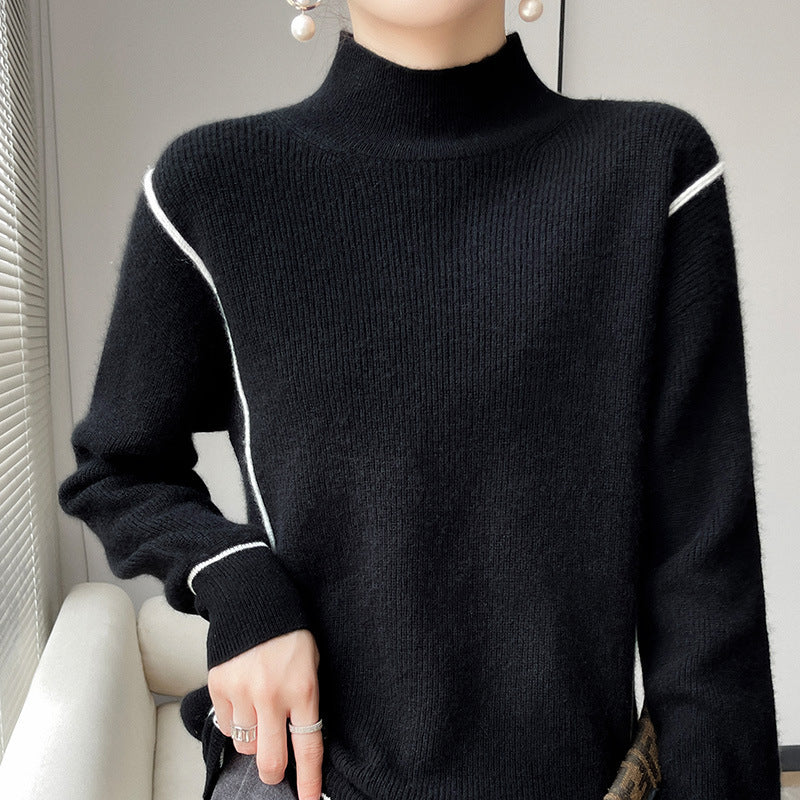 Elegant simple turtleneck sweater-unitmotor™