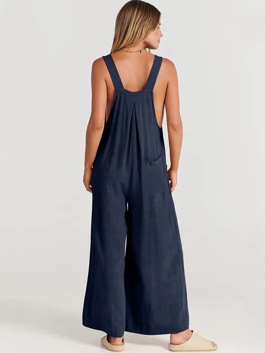 Plus Size Wide Leg Overalls Jumpsuit (Buy 2 Free Shipping)-unitmotor™