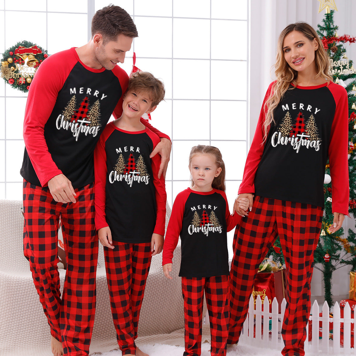 🎄 Early Christmas Pre-Sale - 50% Off -Christmas Elements Print Family Pajama Sets-unitmotor™