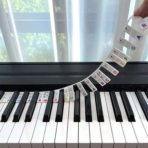 🎁Best Gift - Removable Piano Keyboard Note Labels🎹-unitmotor™