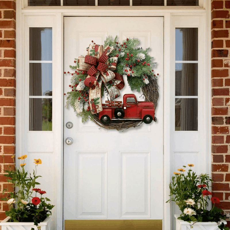 💥50% Off💥Red Truck Christmas Wreath-unitmotor™