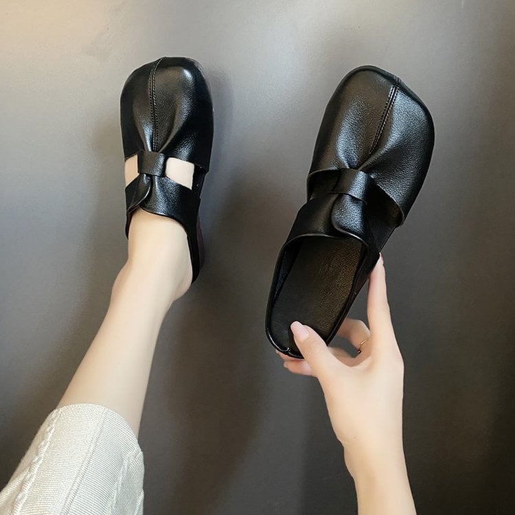 🎊 Hot Sale👣Cut Out Design Flat Mules-unitmotor™