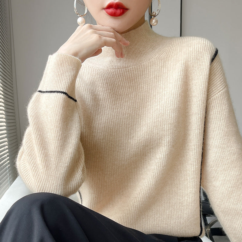 Elegant simple turtleneck sweater-unitmotor™