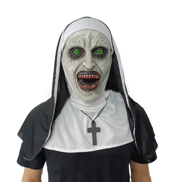 👻49%OFF🎃Urdreamlife — Halloween Nun Scary Mask-unitmotor™