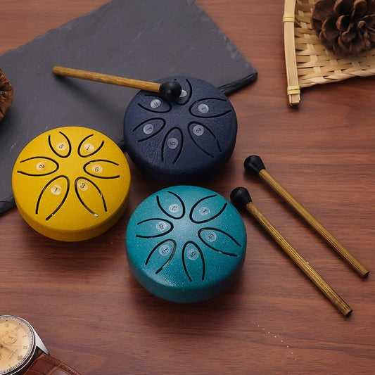 🎁 Early Christmas Sale - 49% OFF 🎵 Buddha Stones Mini Steel Tongue Drum Kit (3 Inch)-unitmotor™