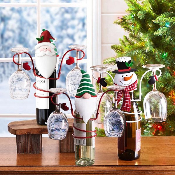 unitmotor™-Holiday Wine Bottle & Glass Holders - Christmas decoration