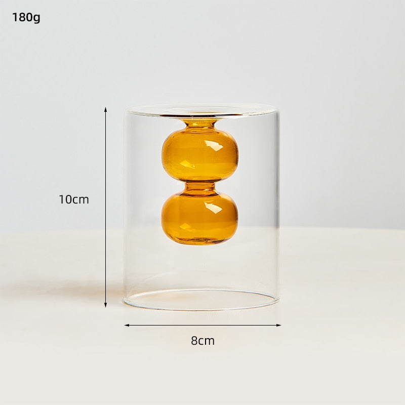 transparent glass vase-unitmotor™