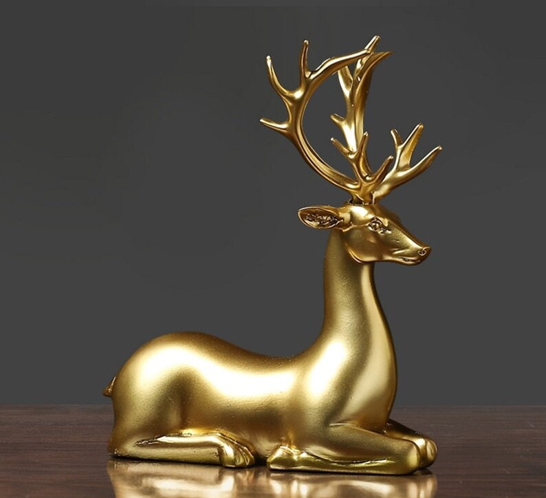 unitmotor™-🦌Golden Couple Deer Figurines✨