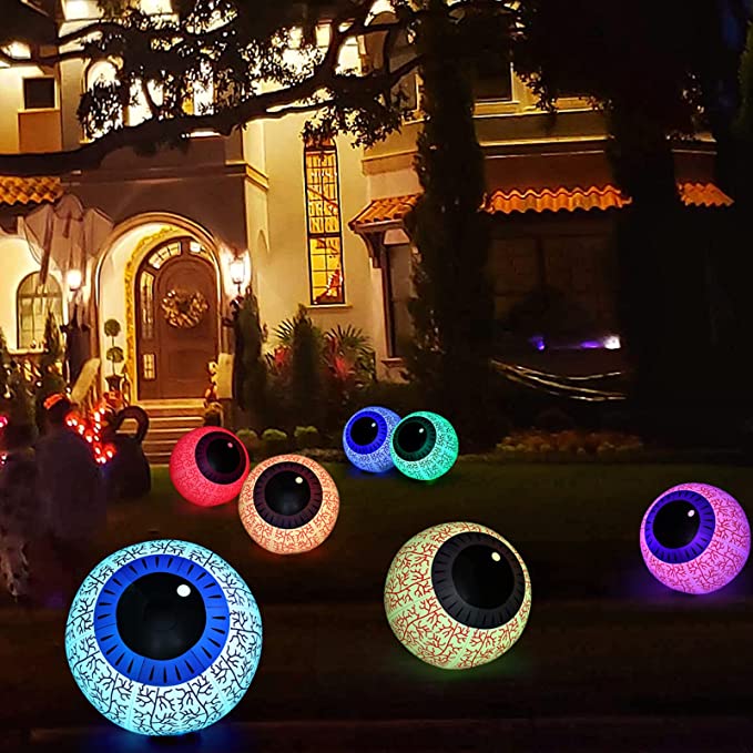 🎃 Halloween Inflatable Color Changing LED Ghost Eyeball🎃-unitmotor™