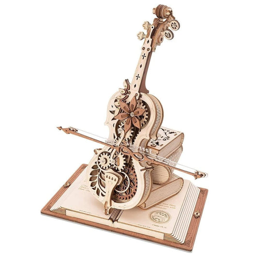 DIY Wooden Cello, Self Playing Musical Instrument, Magic Music Box, Cool Gift Ideas-unitmotor™