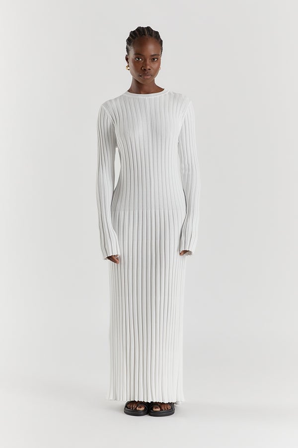 Long Sleeved Knit Midi Dress-unitmotor™