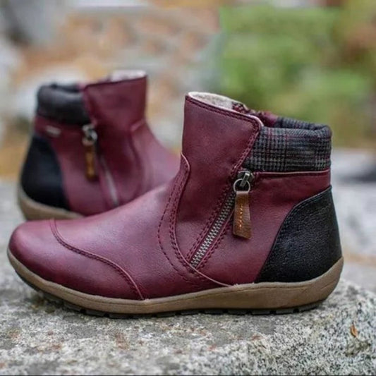 Women Zipper Waterproof Ankle-Support Boots-unitmotor™