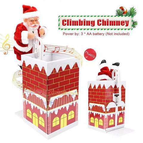 unitmotor™-Electric Climbing chimney Santa Claus