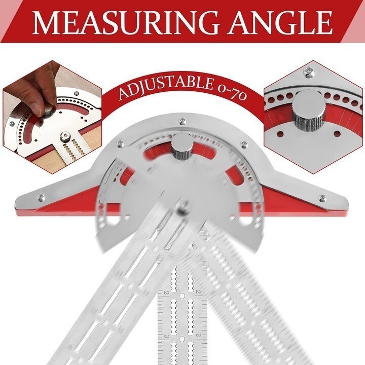 🔧Ultra Precision Marking Ruler Square T Type Woodworking Scriber Measu ...