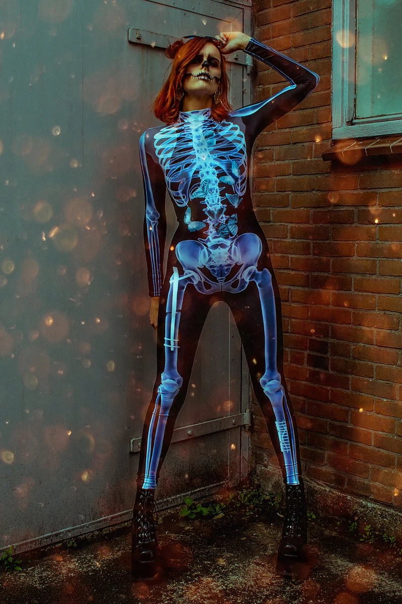 🎃Halloween Sale -SexySkull Bodysuit-unitmotor™