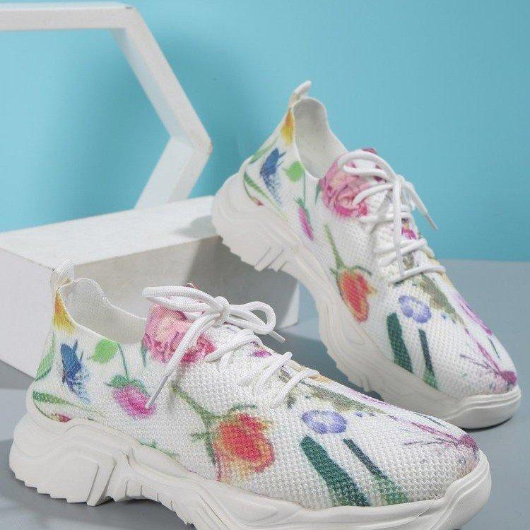 Last Day 60% OFF — Floral Print Lace-up Breathable Orthopedic Sneakers-unitmotor™