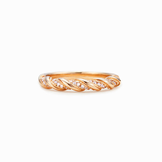 Sisters For Eternity Infinity Twisted Gold Ring-unitmotor™